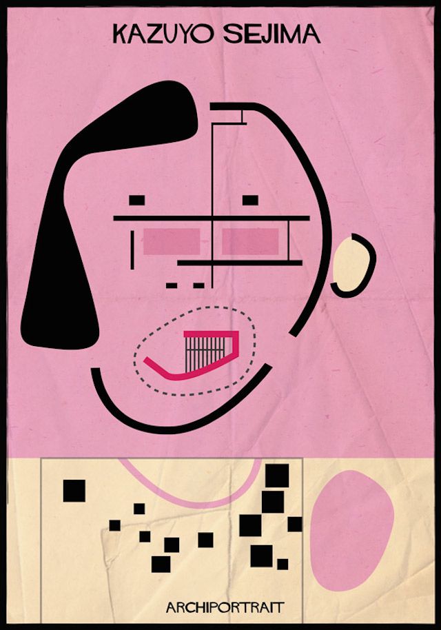 Archiportrait Kazuyo Sejima par Federico Babila