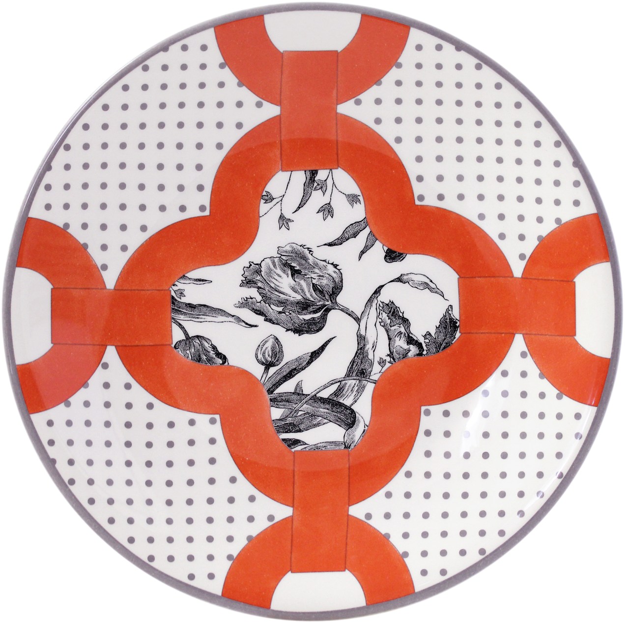 Assiette Dessert Tulipes (1)'