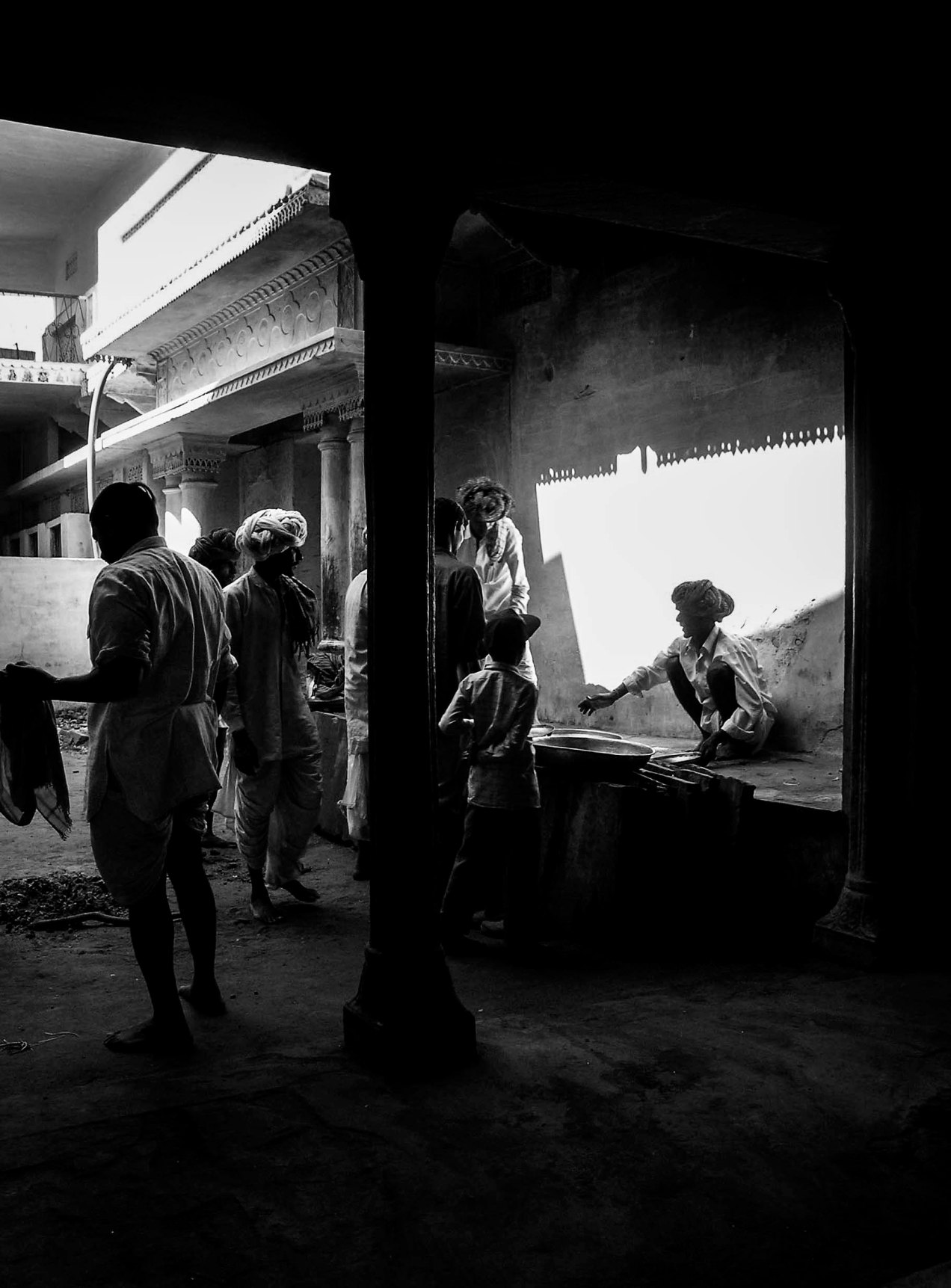 Pushkar, le marché, Inde, gildalliere, 2004