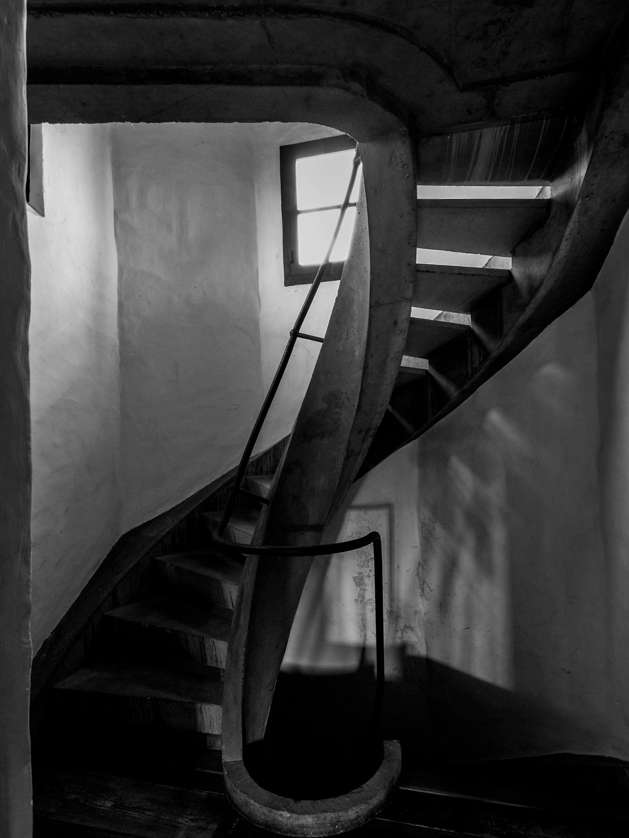 Escalier, béton, Anvers, Belgique, Boris Vervoordt, gildalliere, 2006