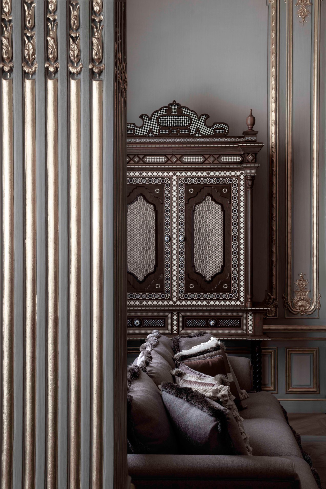 Entre deux ors, gildallière, Malakoff, 2018