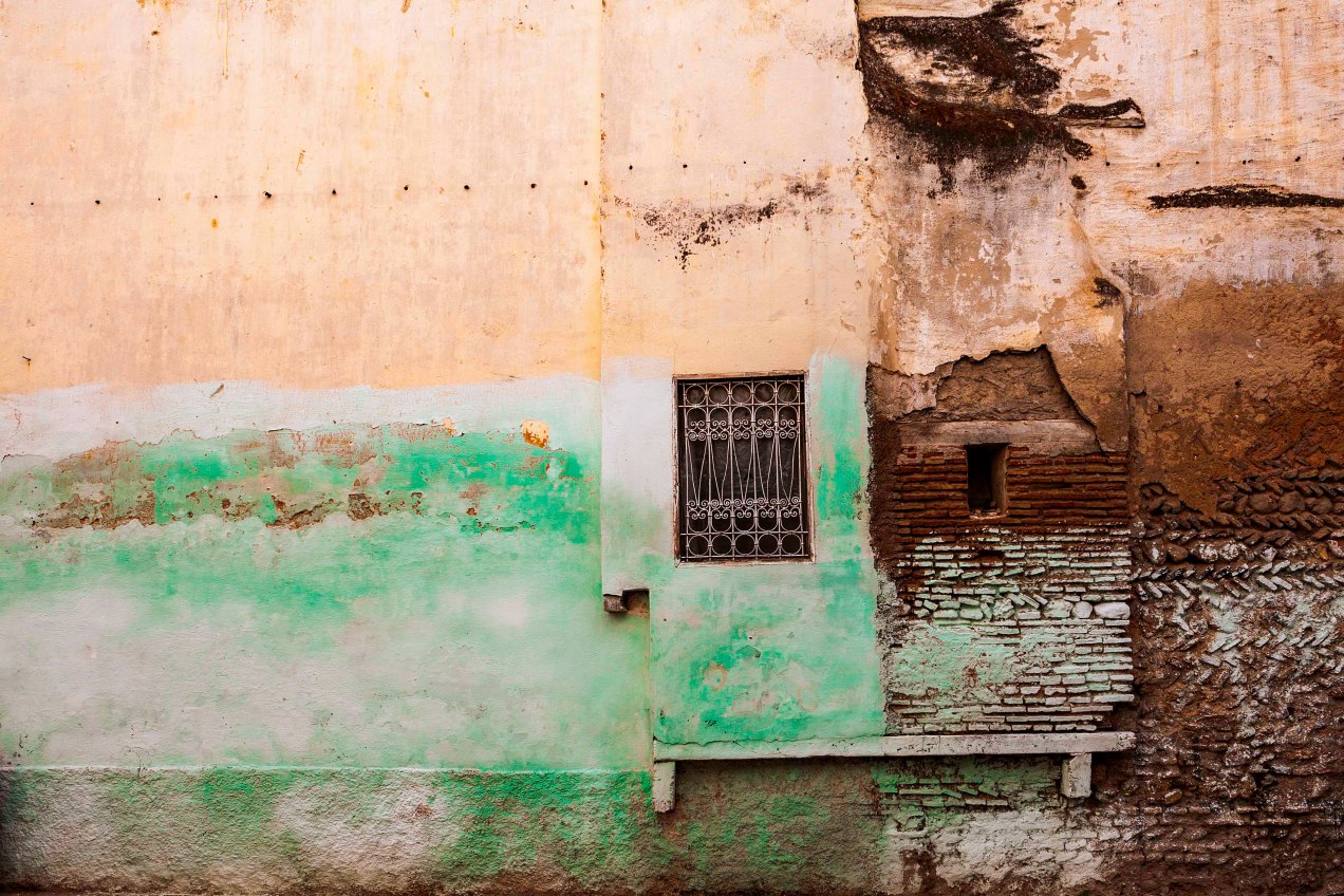 Mur, Fès, médina, Maroc, gildalliere, 2014.
