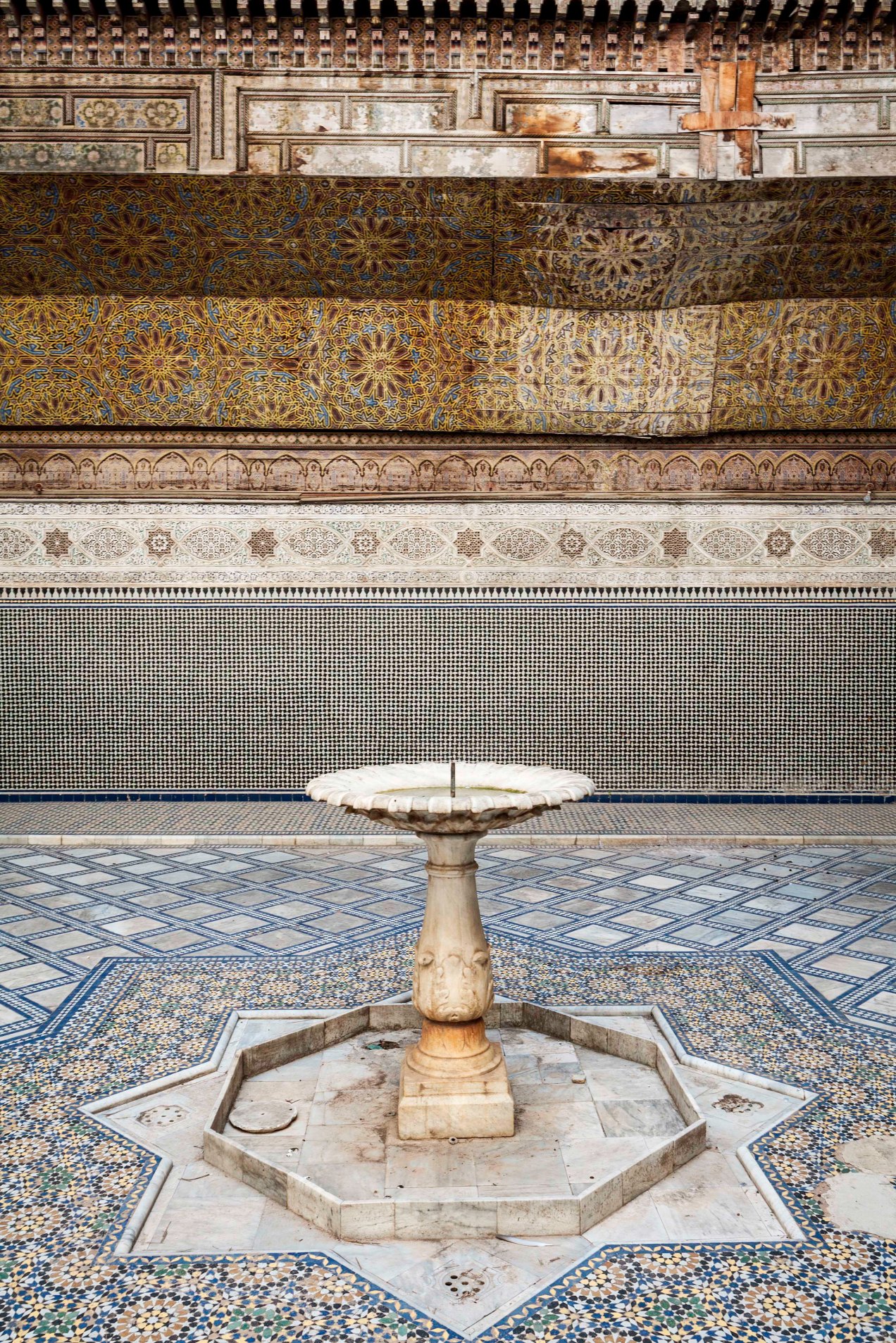 Palais El Glaoui, fontaine, Fès, Maroc, gildalliere, Fontaine, 2014
