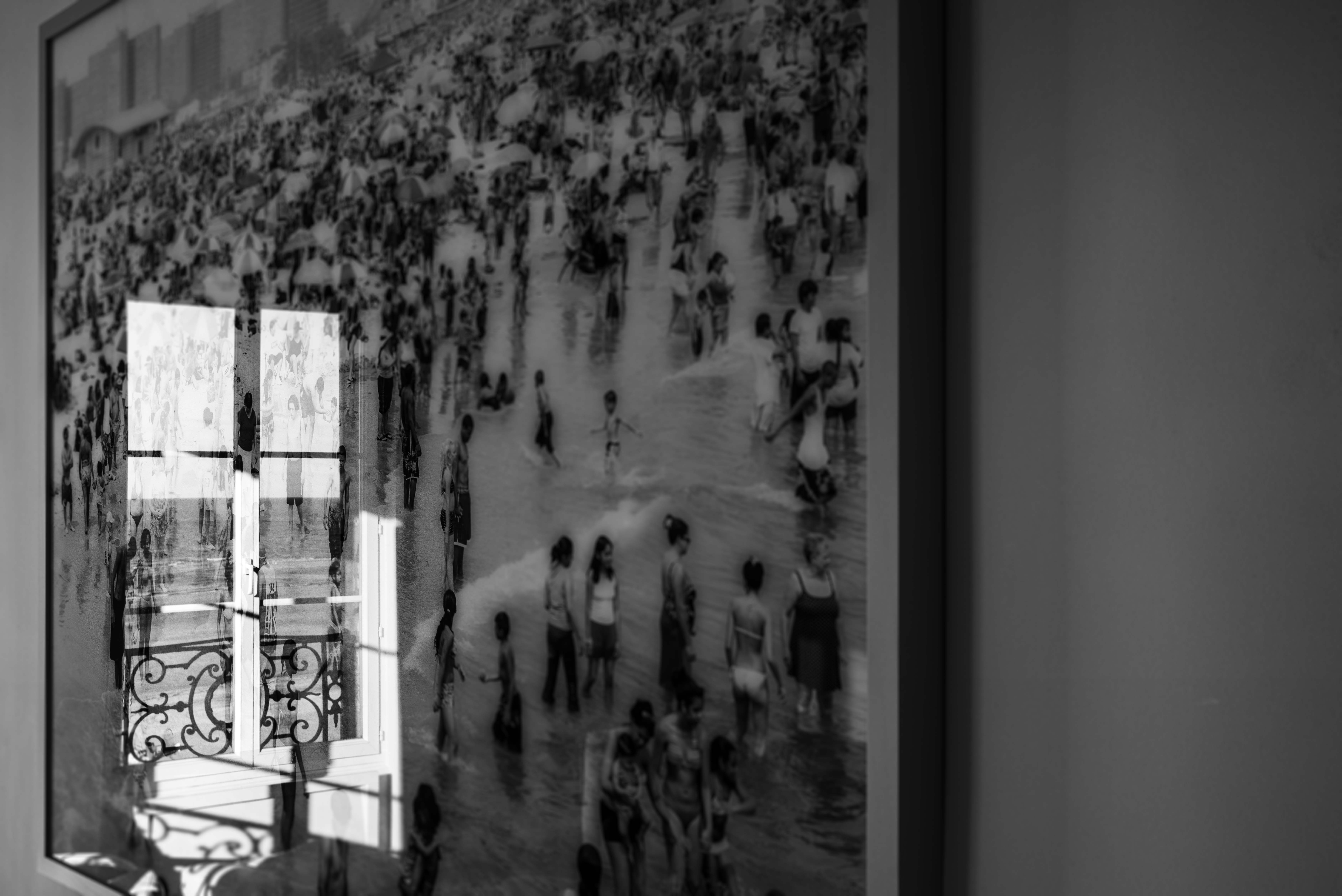 La plage, Massimo Vitali, Trouville, gildallière, 2017