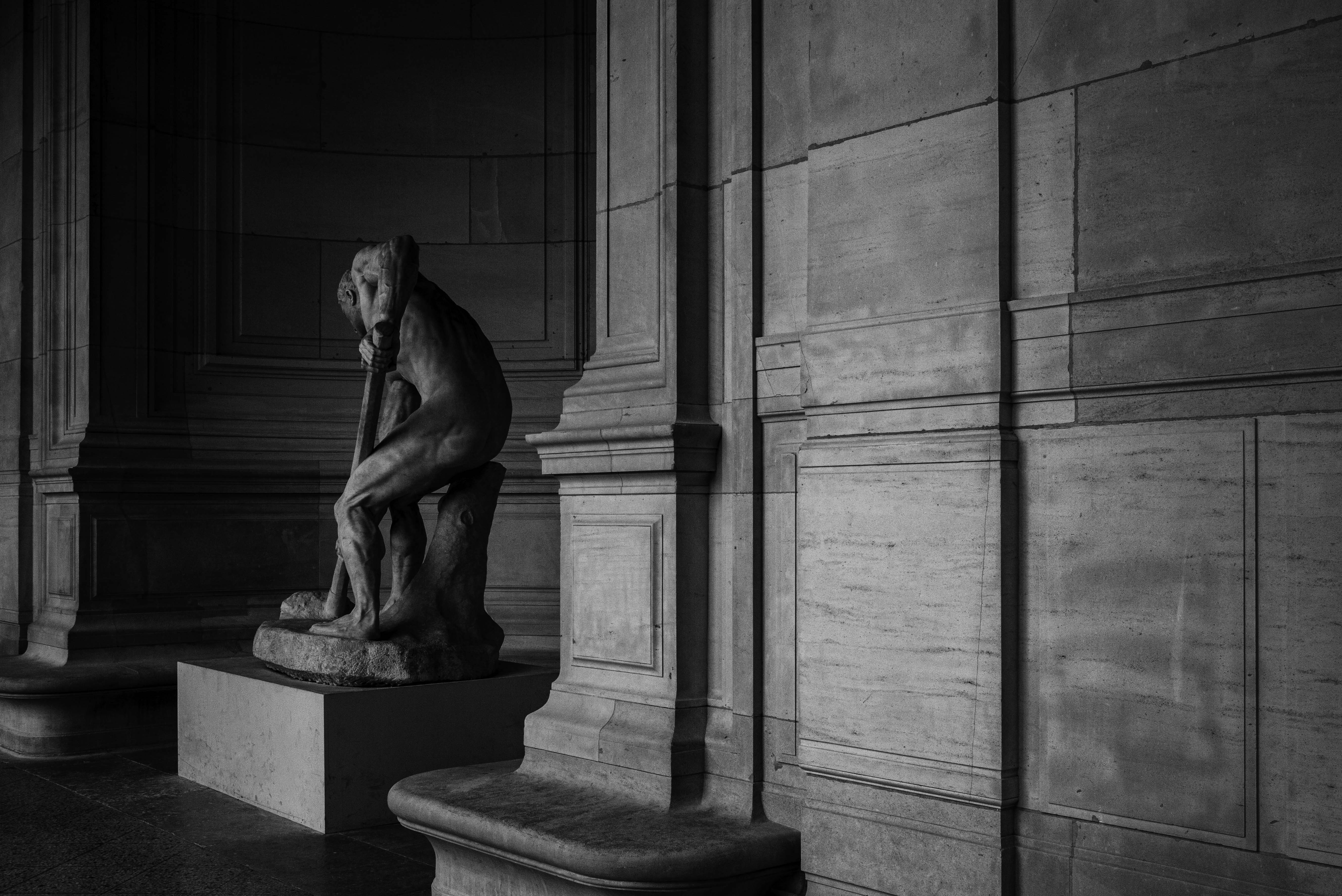 Terrassier au travail, Alfred Boucher, 1850-1934, le muscle et l'effort, gildalliere, musée Galliera, Paris, été 2020